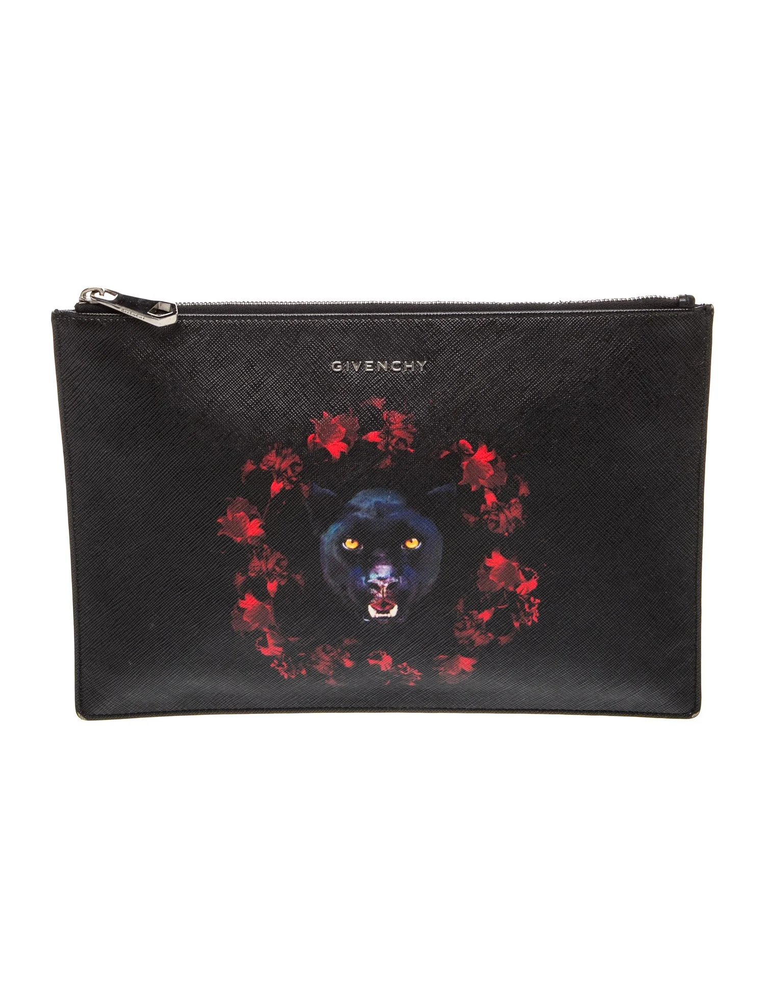Saffiano Leather Clutch