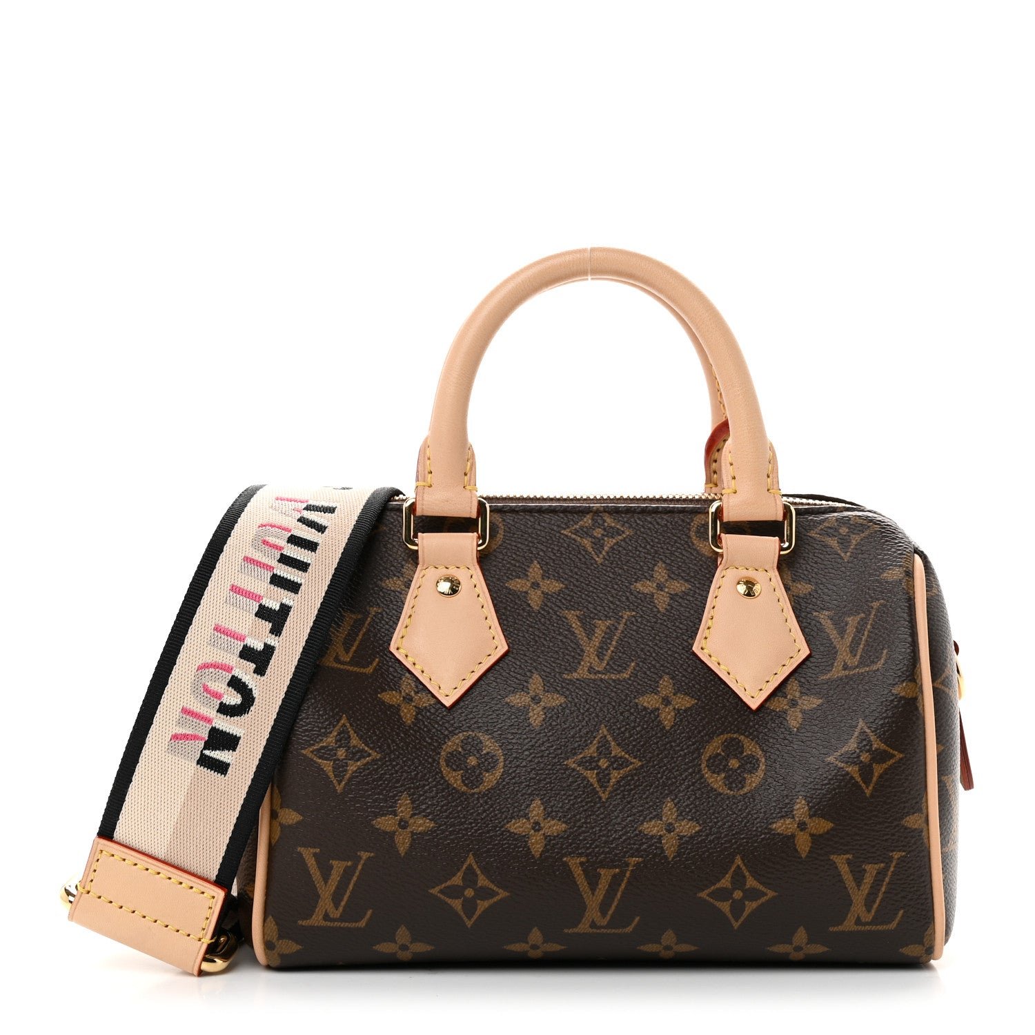 Louis Vuitton Monogram Speedy Bandouliere 20 Black