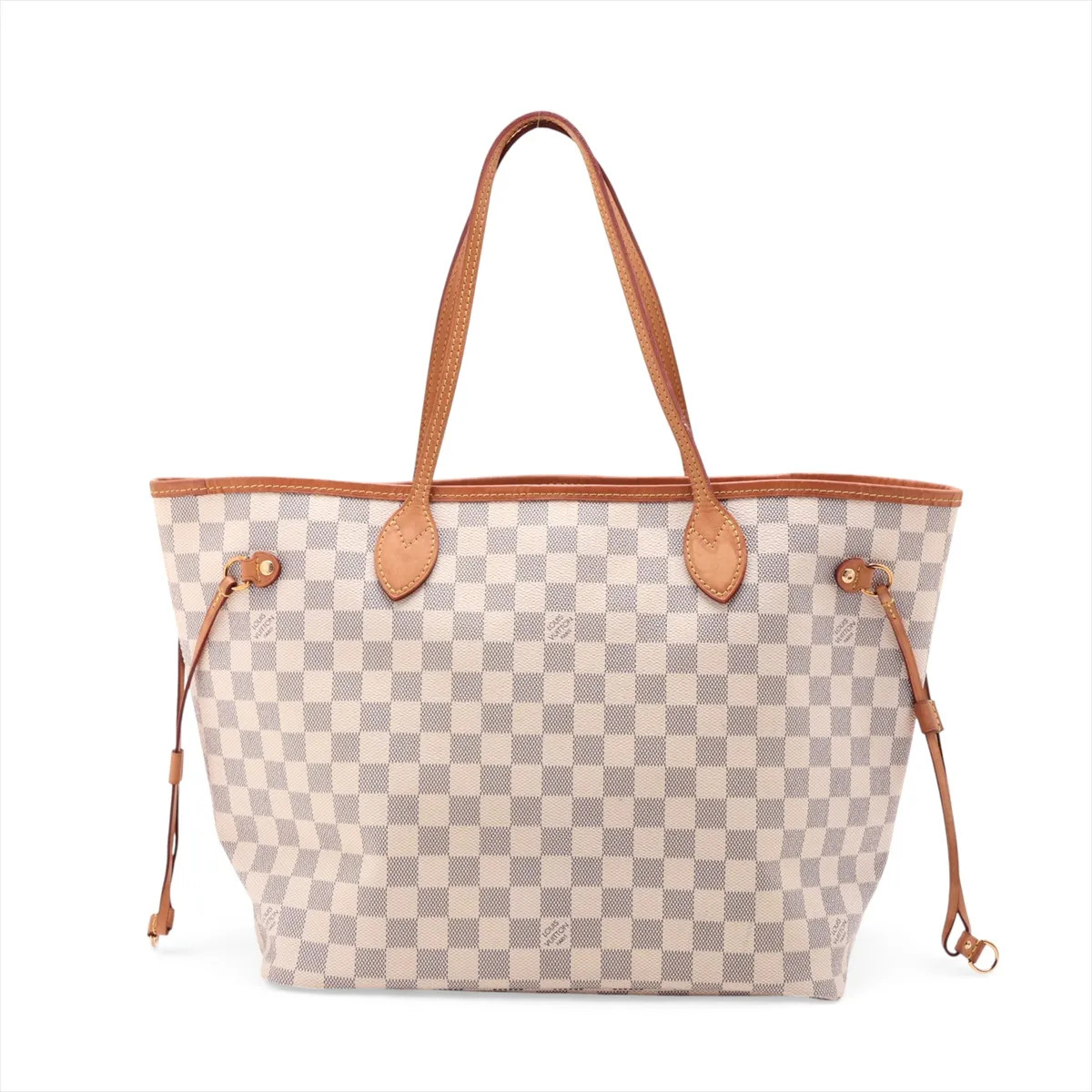 Louis Vuitton Damier Azure Neverfull MM N41361 White There was an RFID response