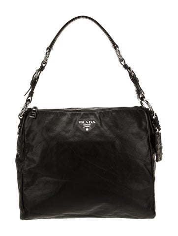 Prada Soft Calf Leather Shoulder Bag