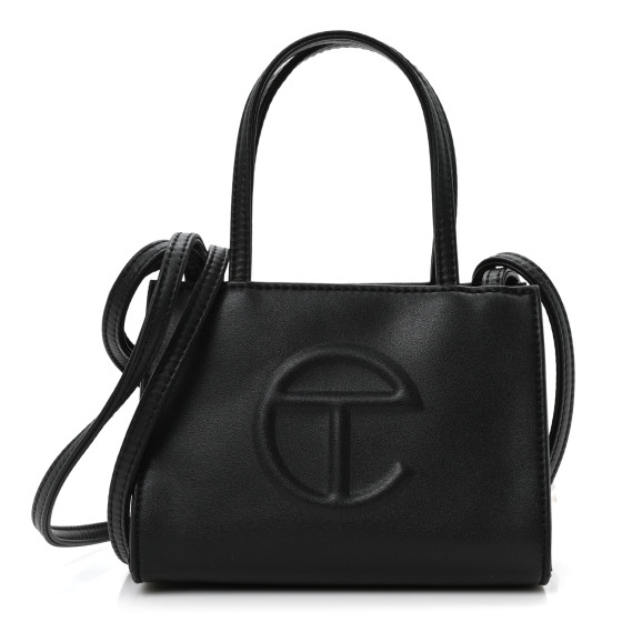 Telfar Vegan Leather Small Shopping Bag Black