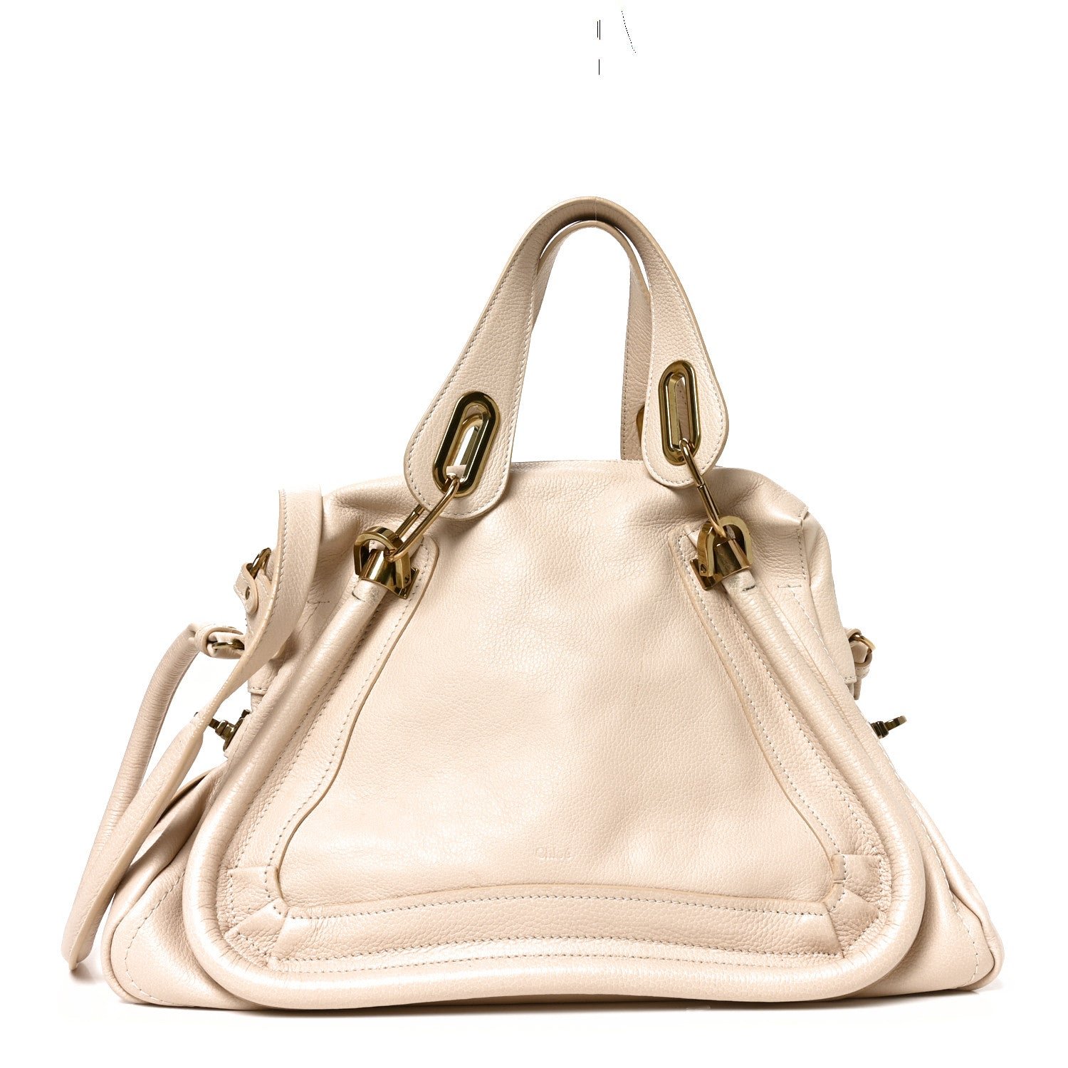 Chloe Calfskin Medium Paraty Husky White