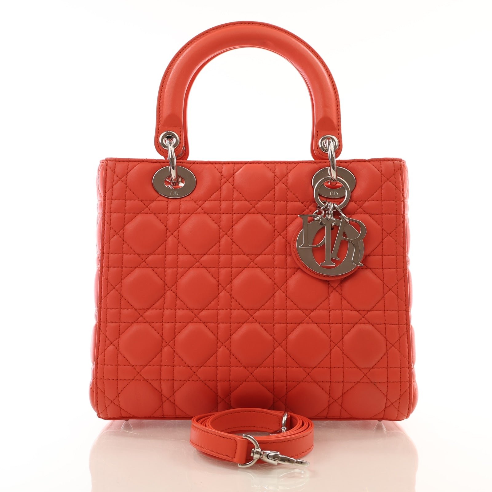 Christian Dior Medium Lambskin Lady Dior