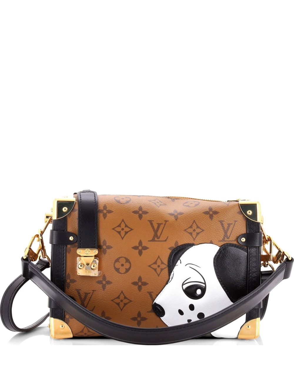 Side Trunk Handbag Limited Edition Sun Yitian Reverse Monogram Canvas MM shoulder bag
