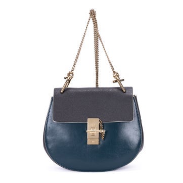 Chloe Leather Small Bicolor Drew