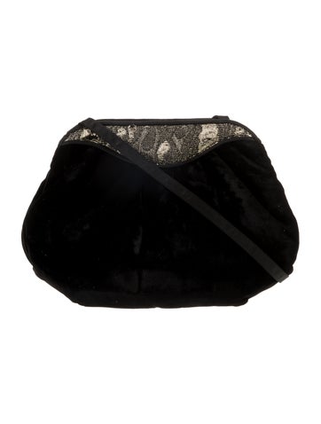 Bally Velvet Shoulder Bag
