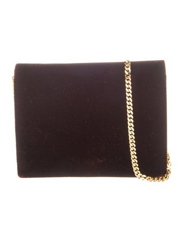 Valentino Velvet Crossbody Bag Vintage
