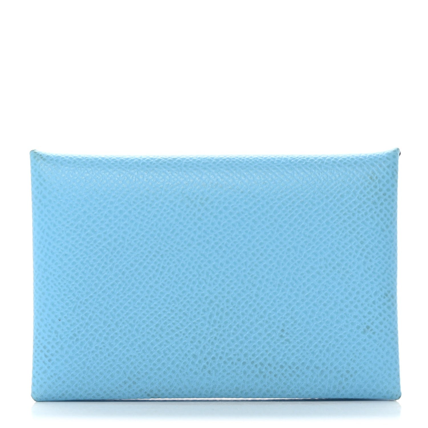 Hermes Epsom Calvi Card Case Celeste
