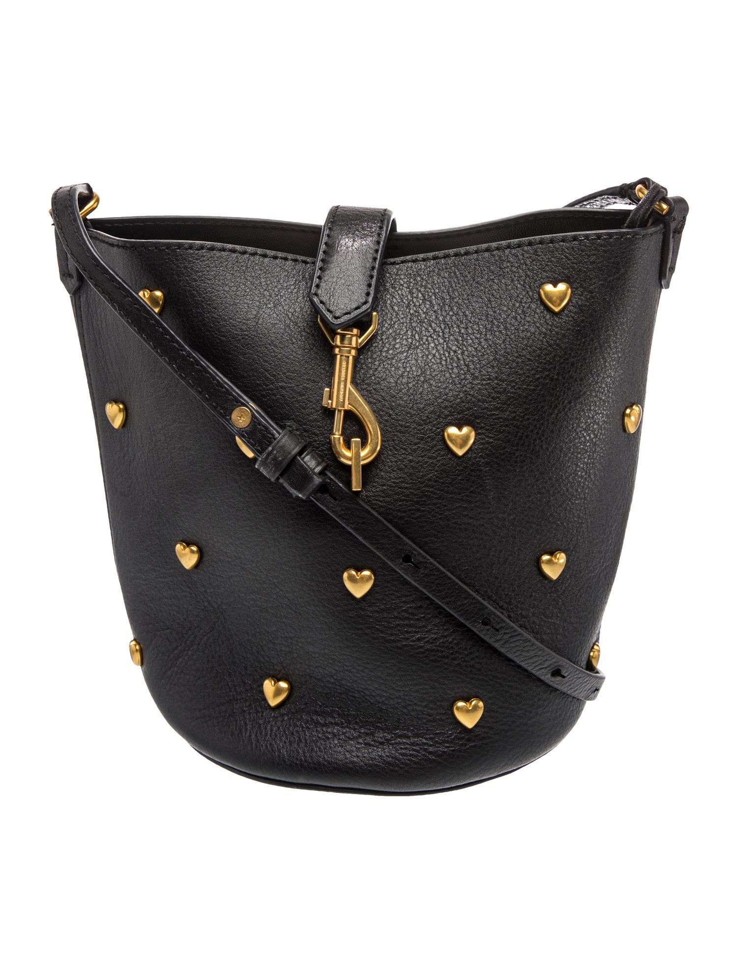 Leather Heart Bucket Bag