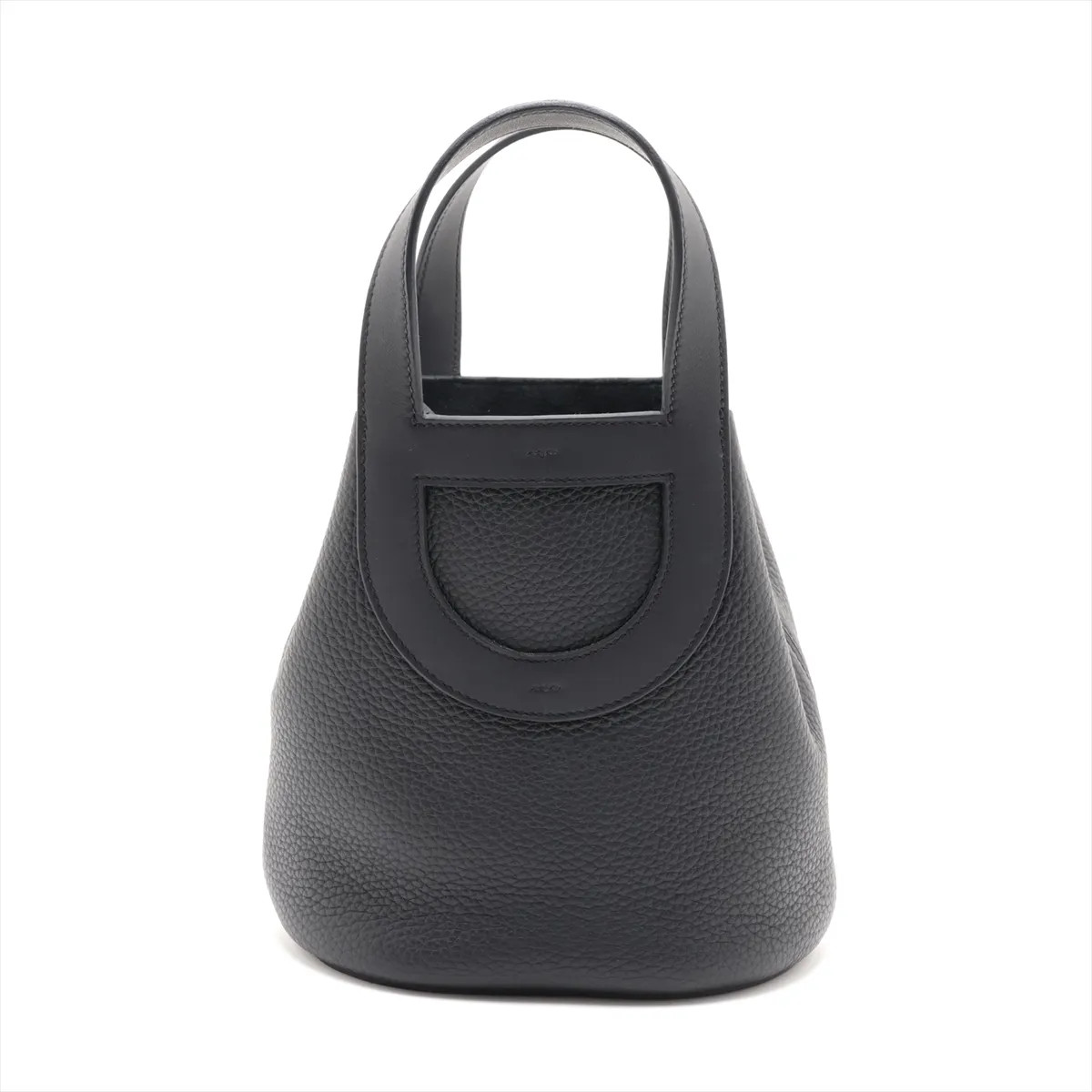 Hermès In the loop 18 Taurillon Clemence × Veau Swift Black Gold Metal Fittings