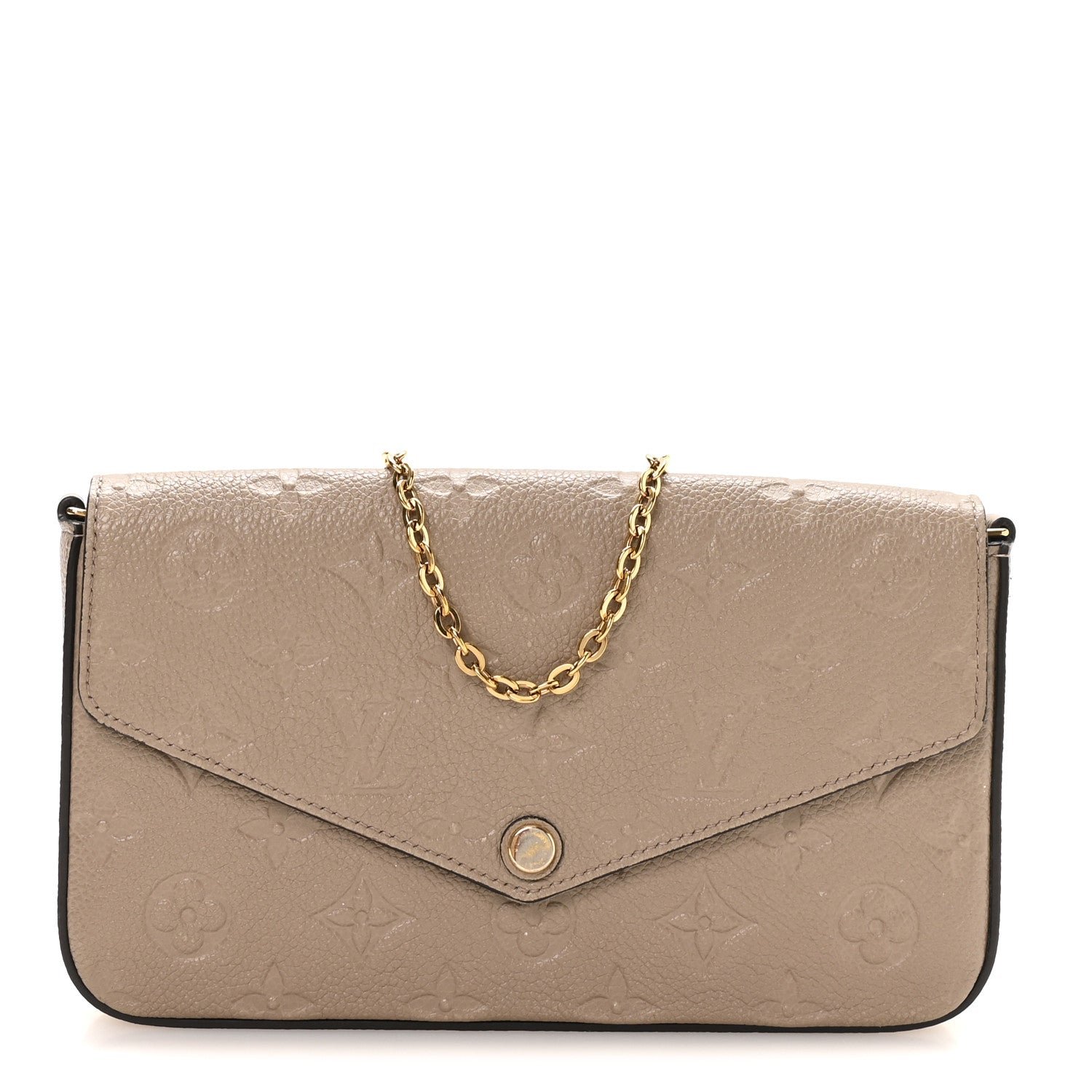 Louis Vuitton Empreinte Pochette Felicie Chain Wallet Tourterelle