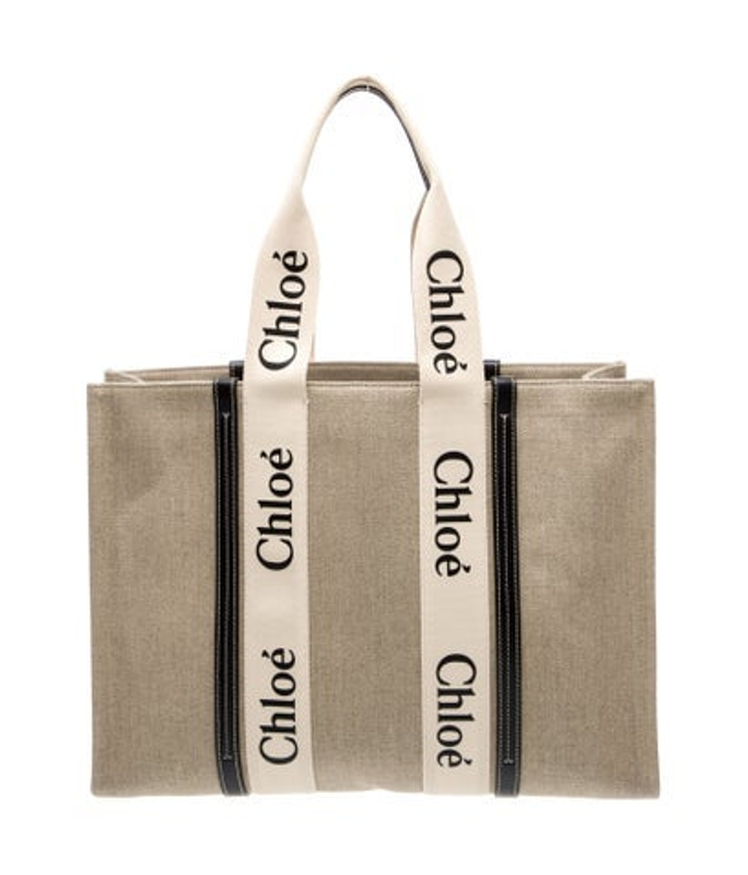 Chloe Canvas Chloe Woody Tote Large