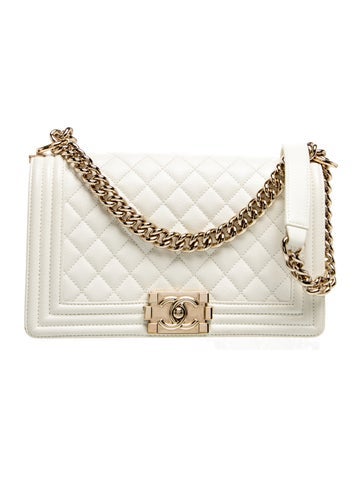 Iridescent Caviar Quilted Medium Boy