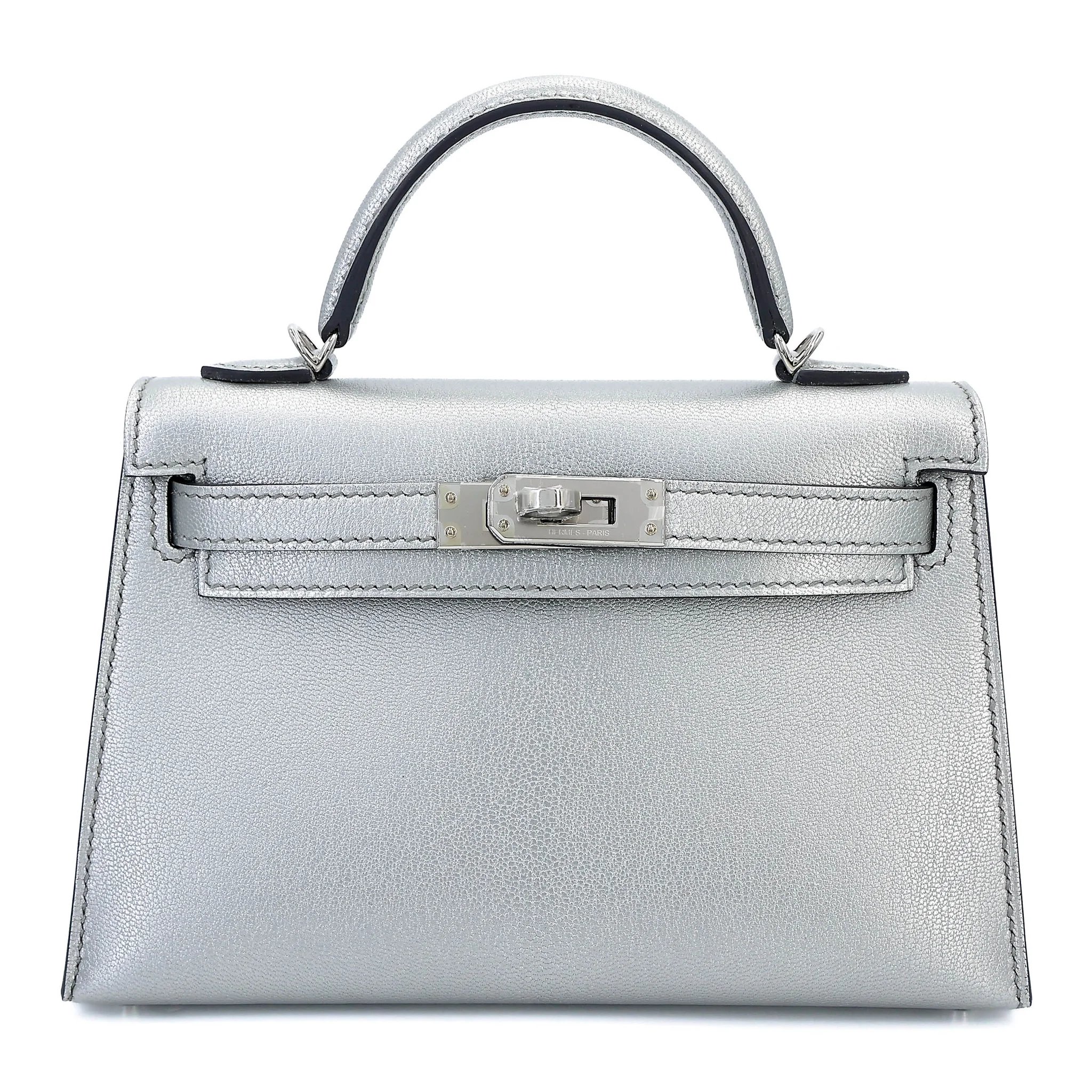 Hermes Mini Kelly II Argent (05) Chevre Palladium hardware G (2026)