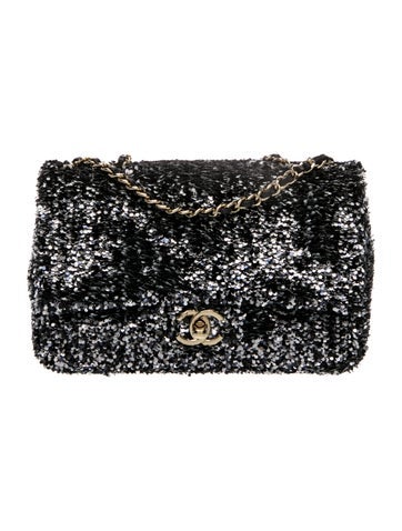 Classic Small Sequin Flap Bag