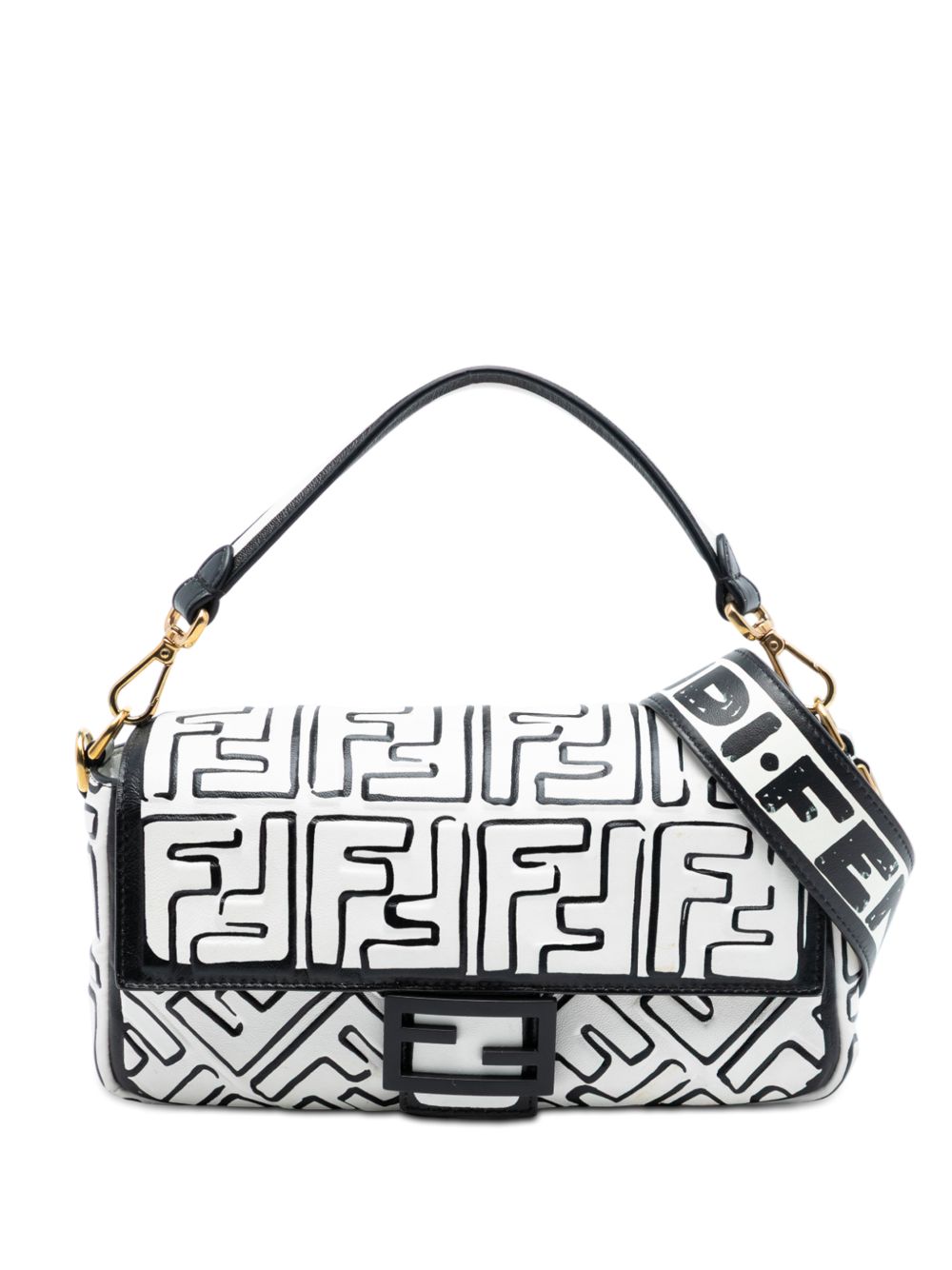 2010-2025 Joshua Vides California Sky Medium Embossed Leather Baguette satchel