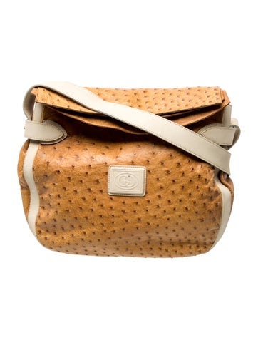 Ostrich Crossbody Bag Vintage