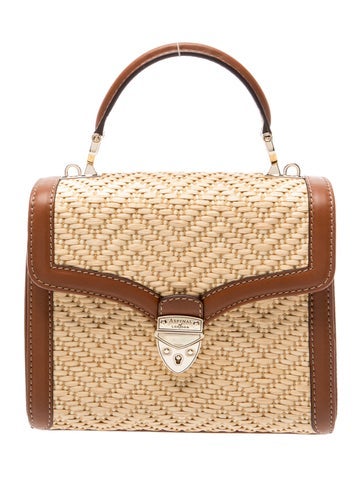 Aspinal of London Raffia Top Handle Bag