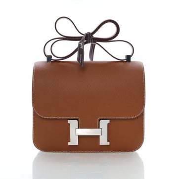 Gold Epsom Leather Constance 24