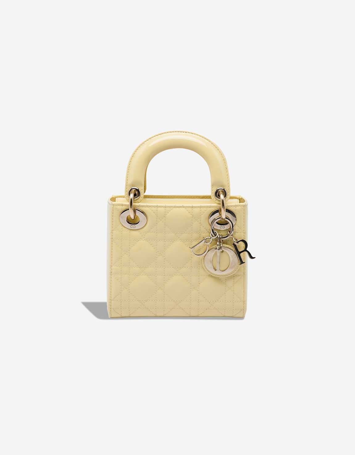 Dior 
		Lady Mini Patent Yellow    