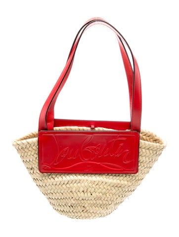 Christian Louboutin Straw Top Handle Bag