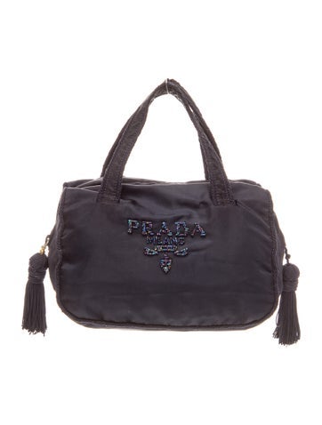 Tessuto Nylon Top Handle Bag Vintage
