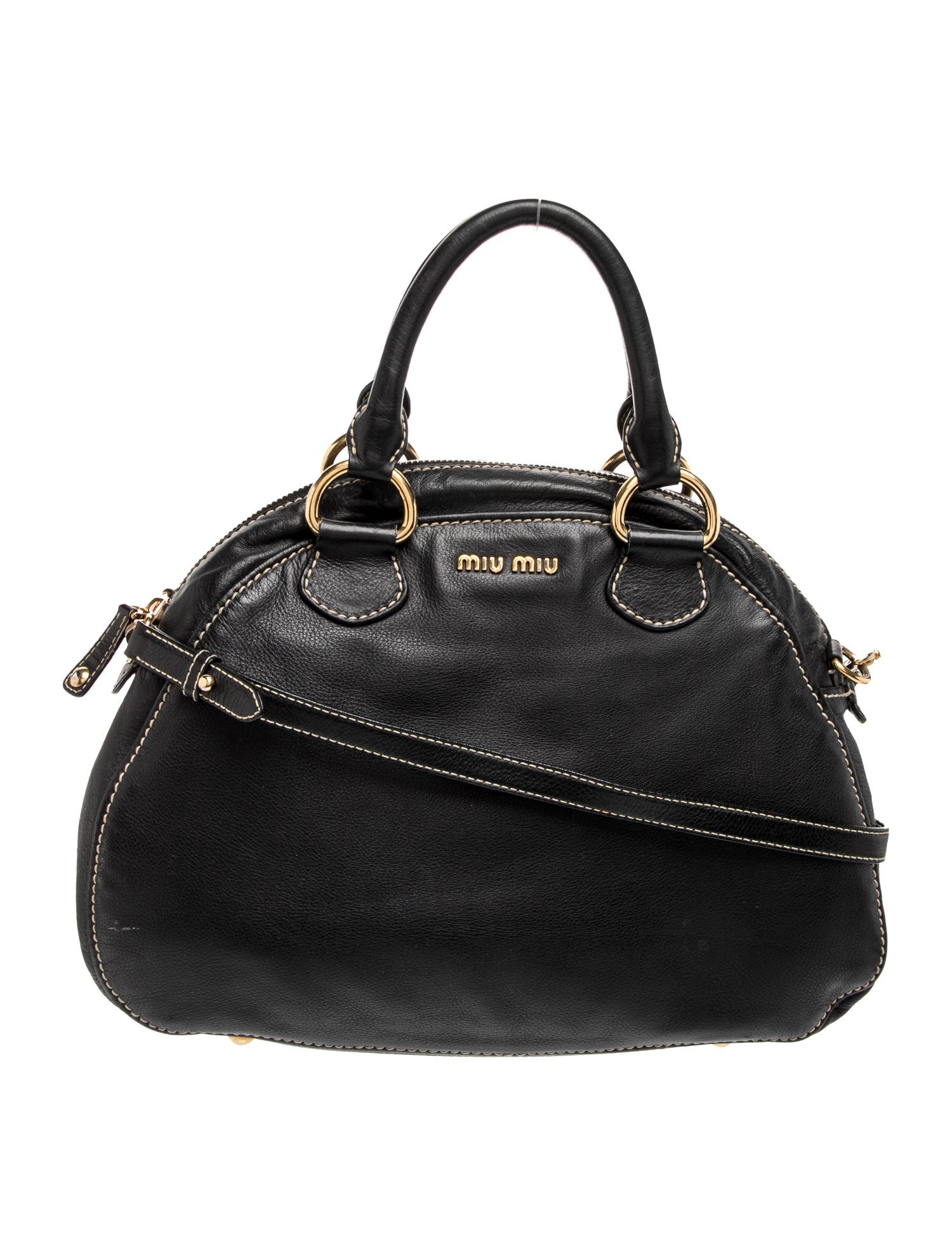 Leather Top Handle Bag