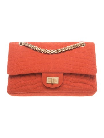 Jersey Croc Embroidered Reissue 225 Double Flap