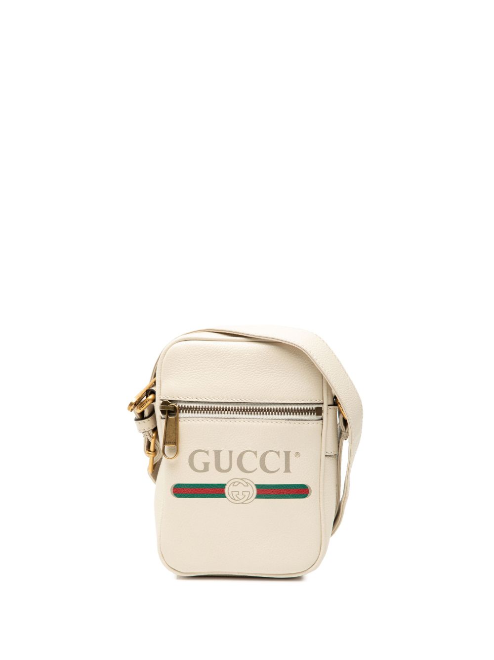 2000-2015 Mini Grained Calfskin Logo crossbody bag