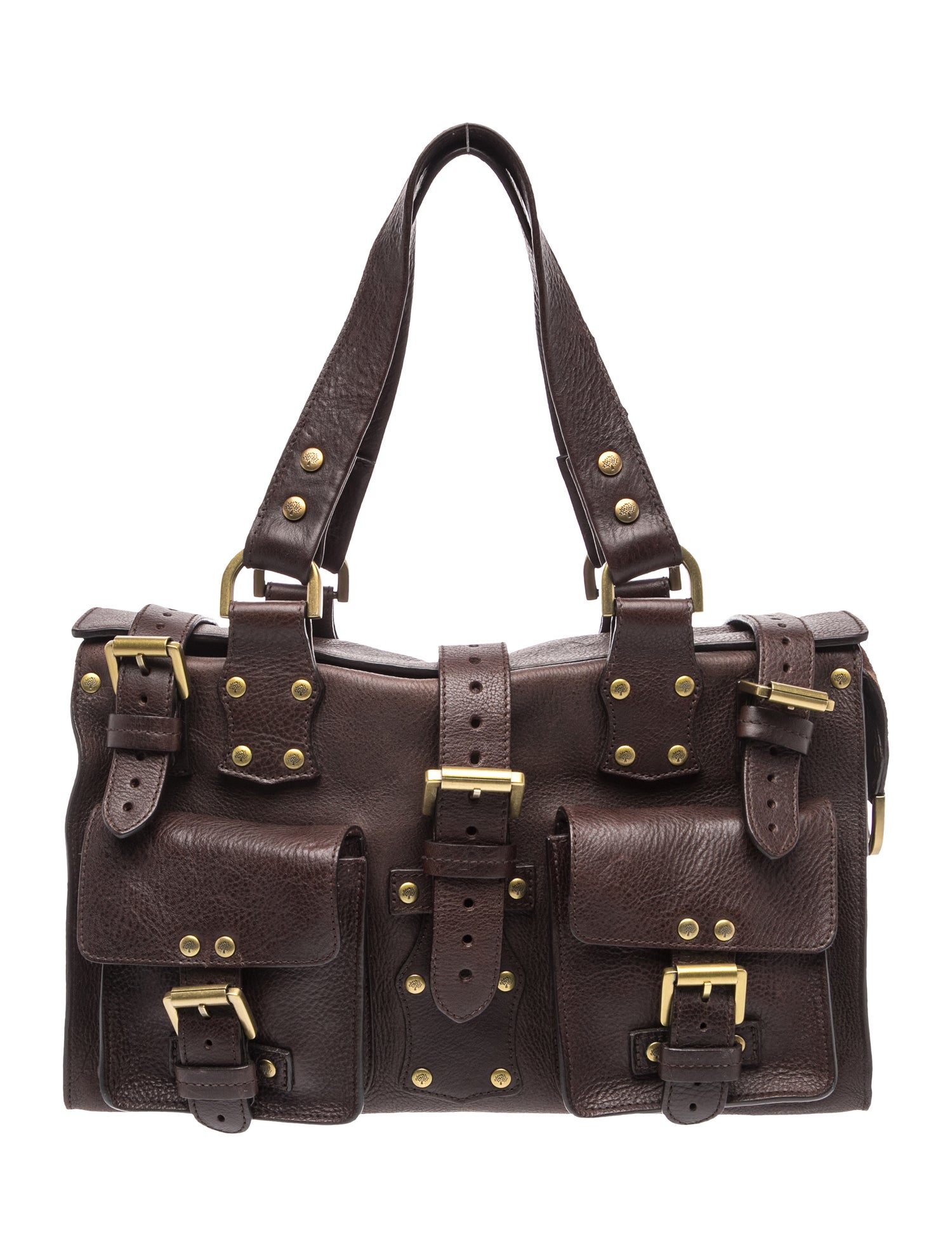 Leather Top Handle Bag