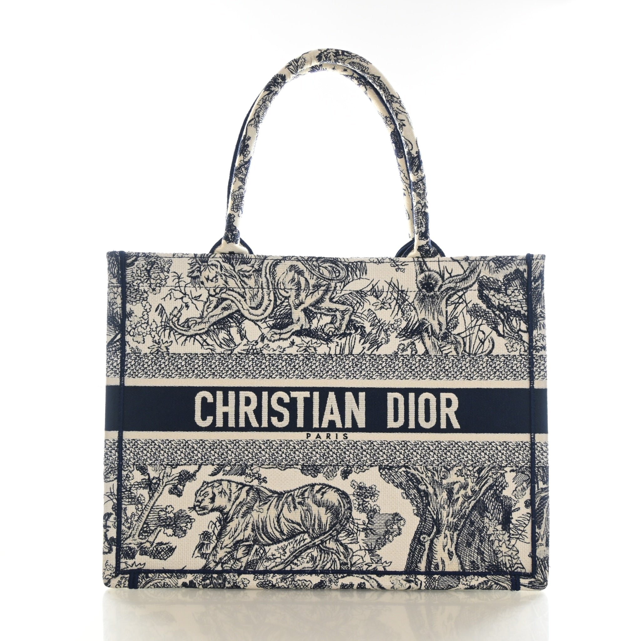 Christian Dior Medium Toile De Jouy Book Tote