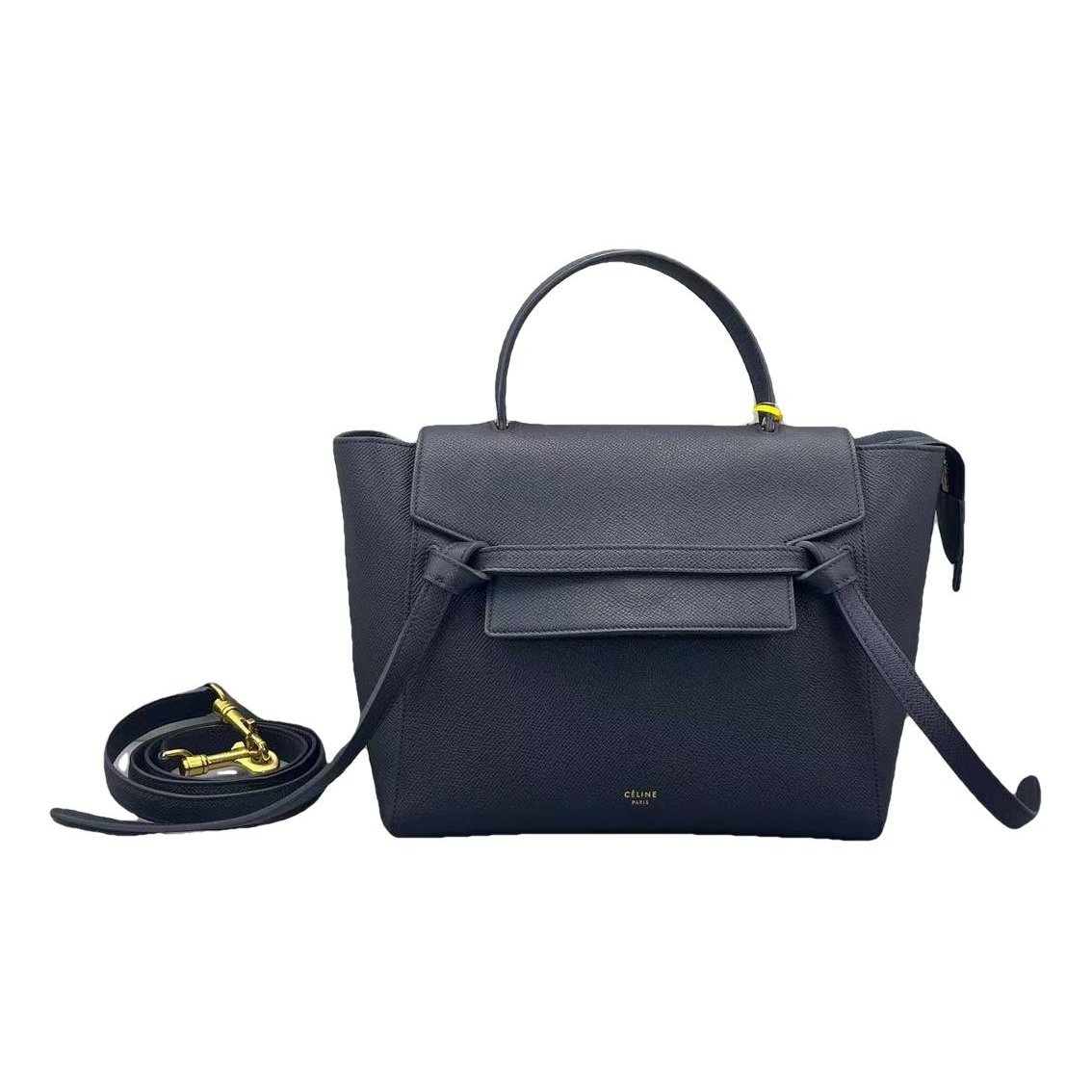 Belt leather handbag