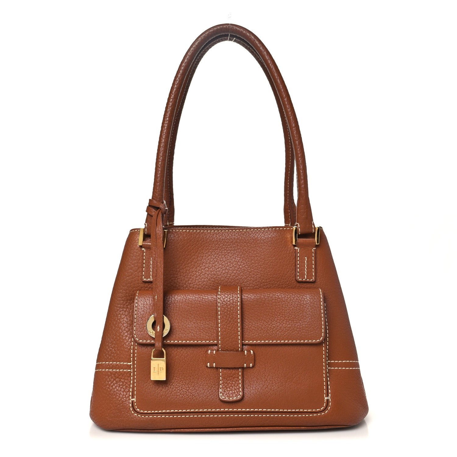 Loro Piana Loro Piana Odessa Calfskin Mini Globe Shoulder Bag Brown