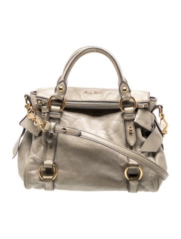 Miu Miu Leather Top Handle Bag