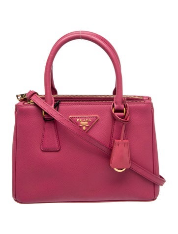 Saffiano Leather Galleria Double Zip Small