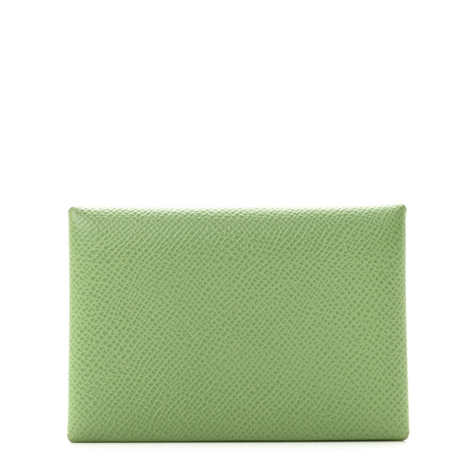 Hermes Epsom Calvi Duo Card Case Vert Criquet