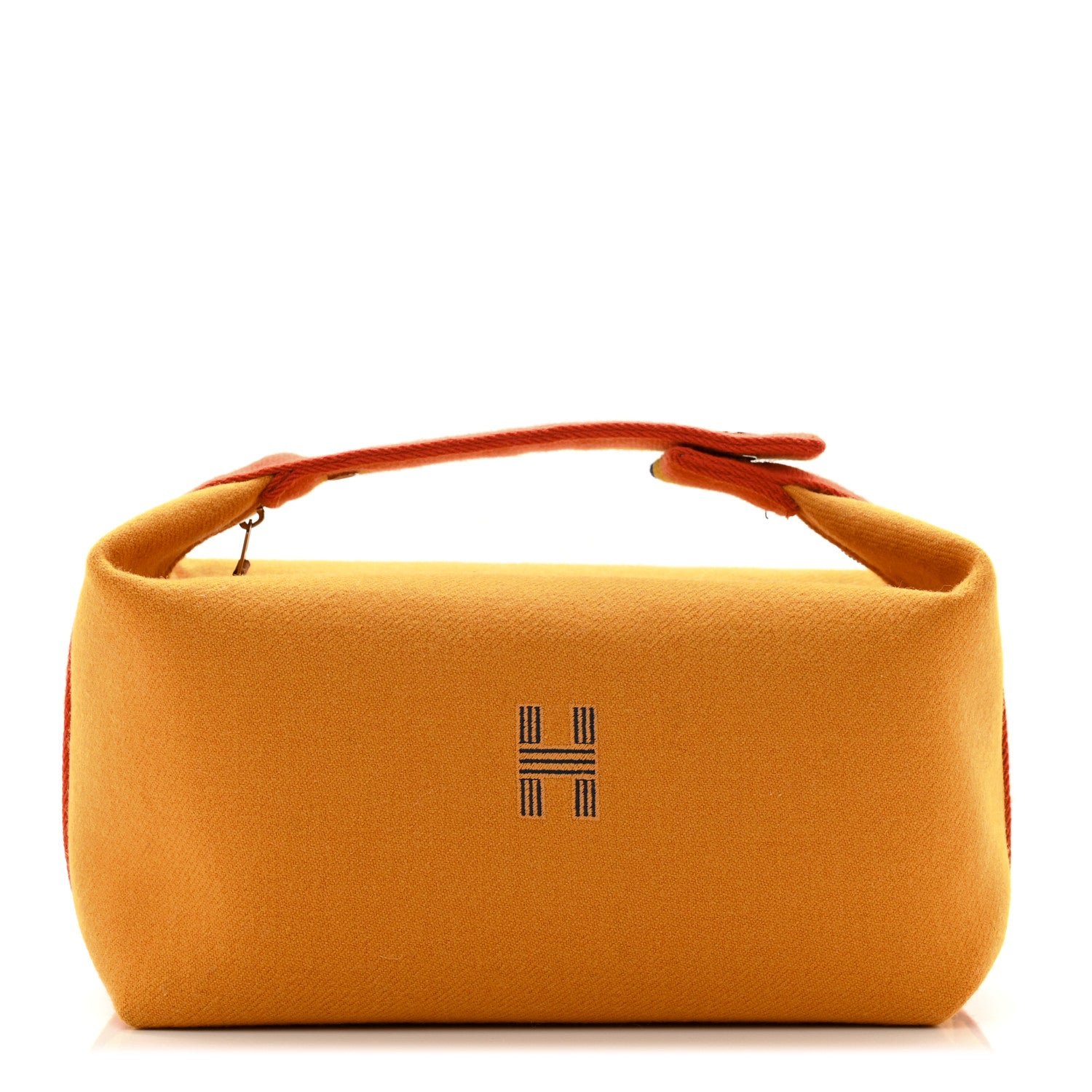 Hermes Canvas Large Bride-A-Brac Rocabar Pouch Ocre