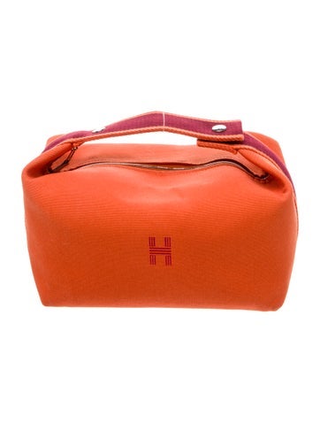 Hermes Large Toile Bride-A-Brac Case