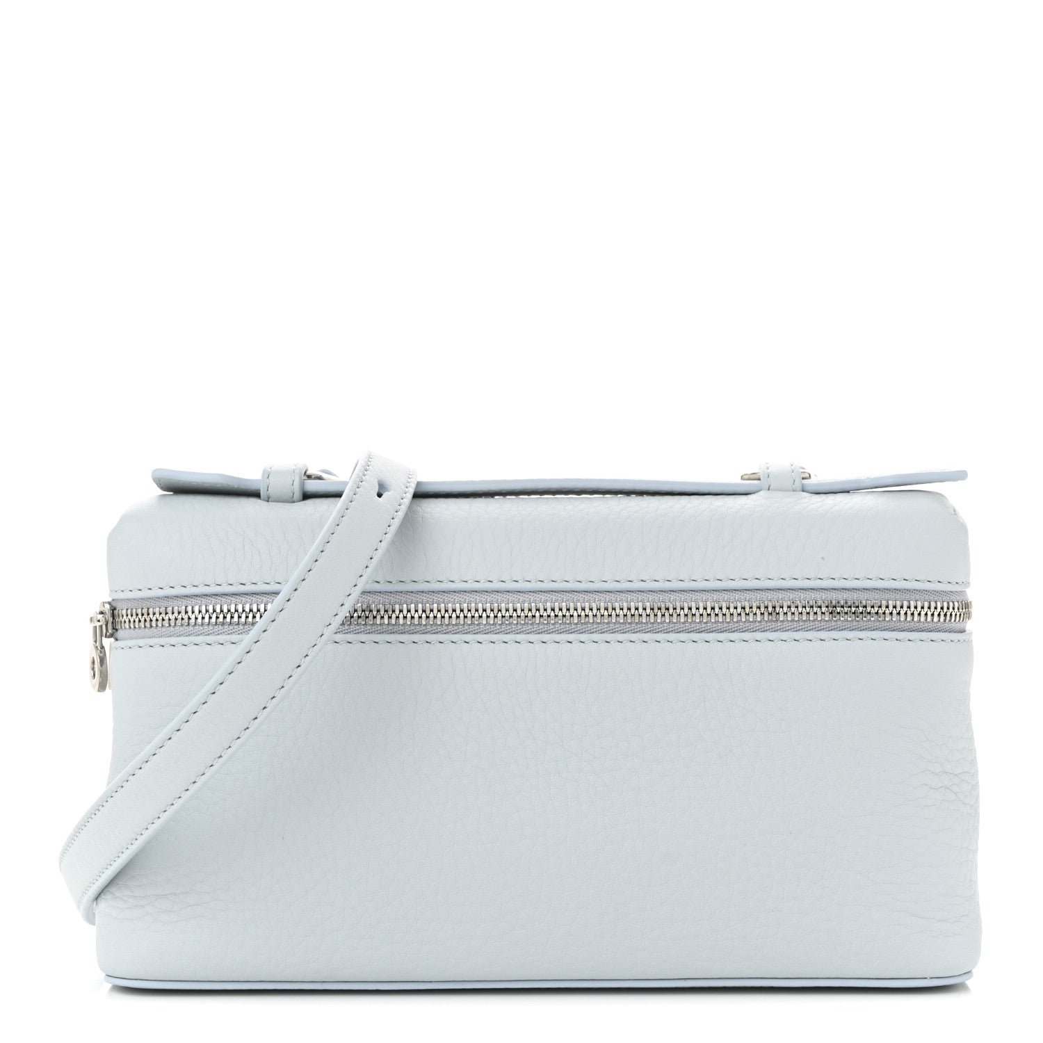 Loro Piana Grained Calfskin L19 Extra Pocket Pouch Minty Breeze