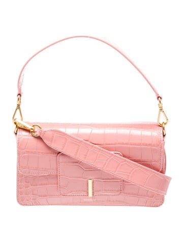 Embossed Leather Top Handle Bag