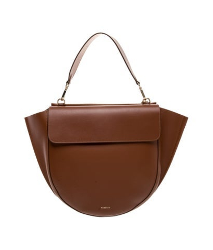 WANDLER Leather Top Handle Bag