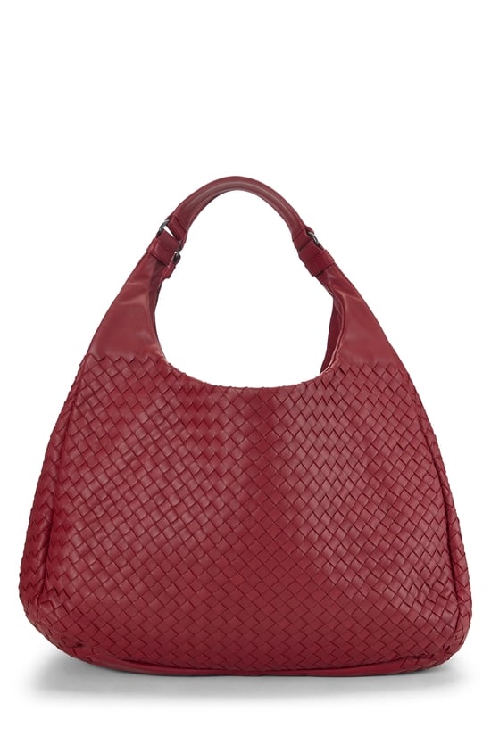 Red Intrecciato Campana Tote Large