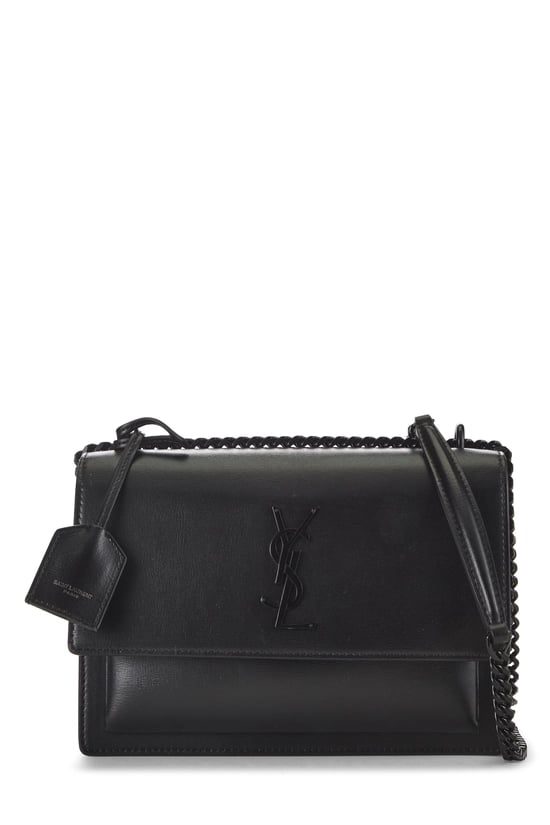 Black Calfskin Leather Sunset Medium
