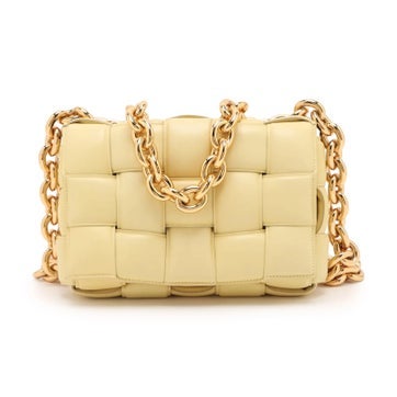 Lambskin Padded Cassette Chain Bag