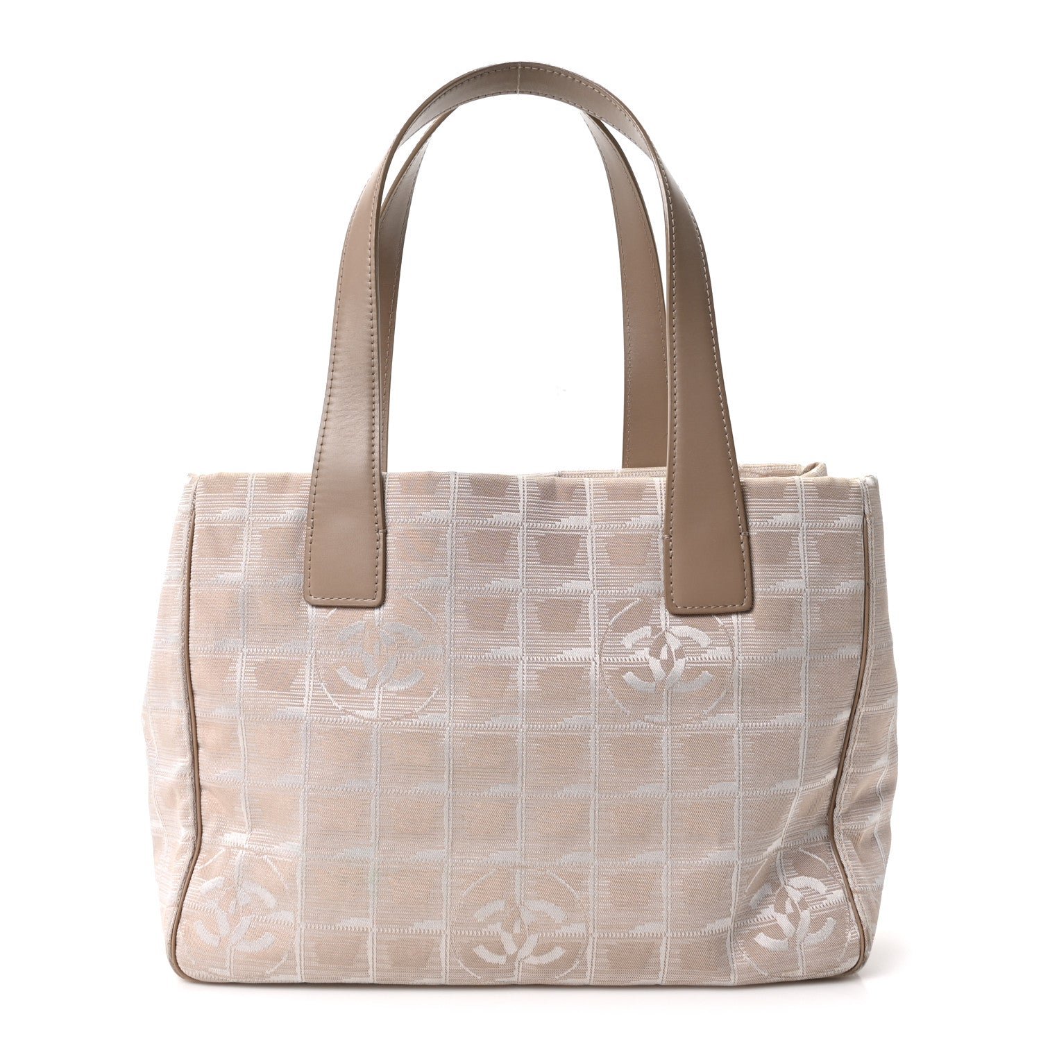 Chanel Nylon Small Travel Tote Beige