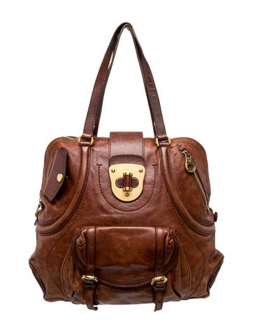 Leather Top Handle Bag