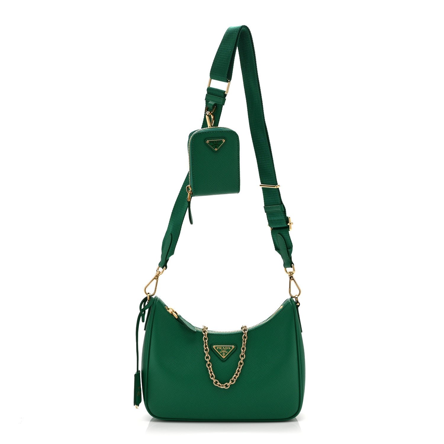 Prada Saffiano Lux Re-Edition 2005 Shoulder Bag Mango