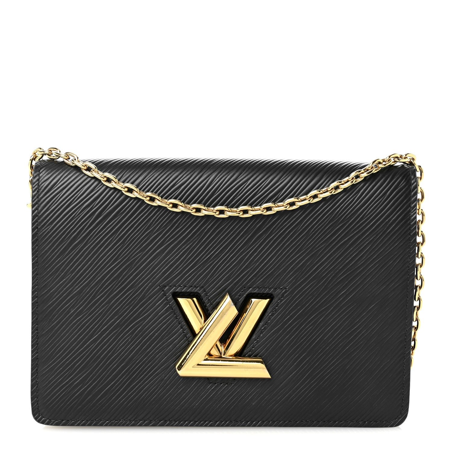 Louis Vuitton Epi Twist Belt Chain Wallet Black