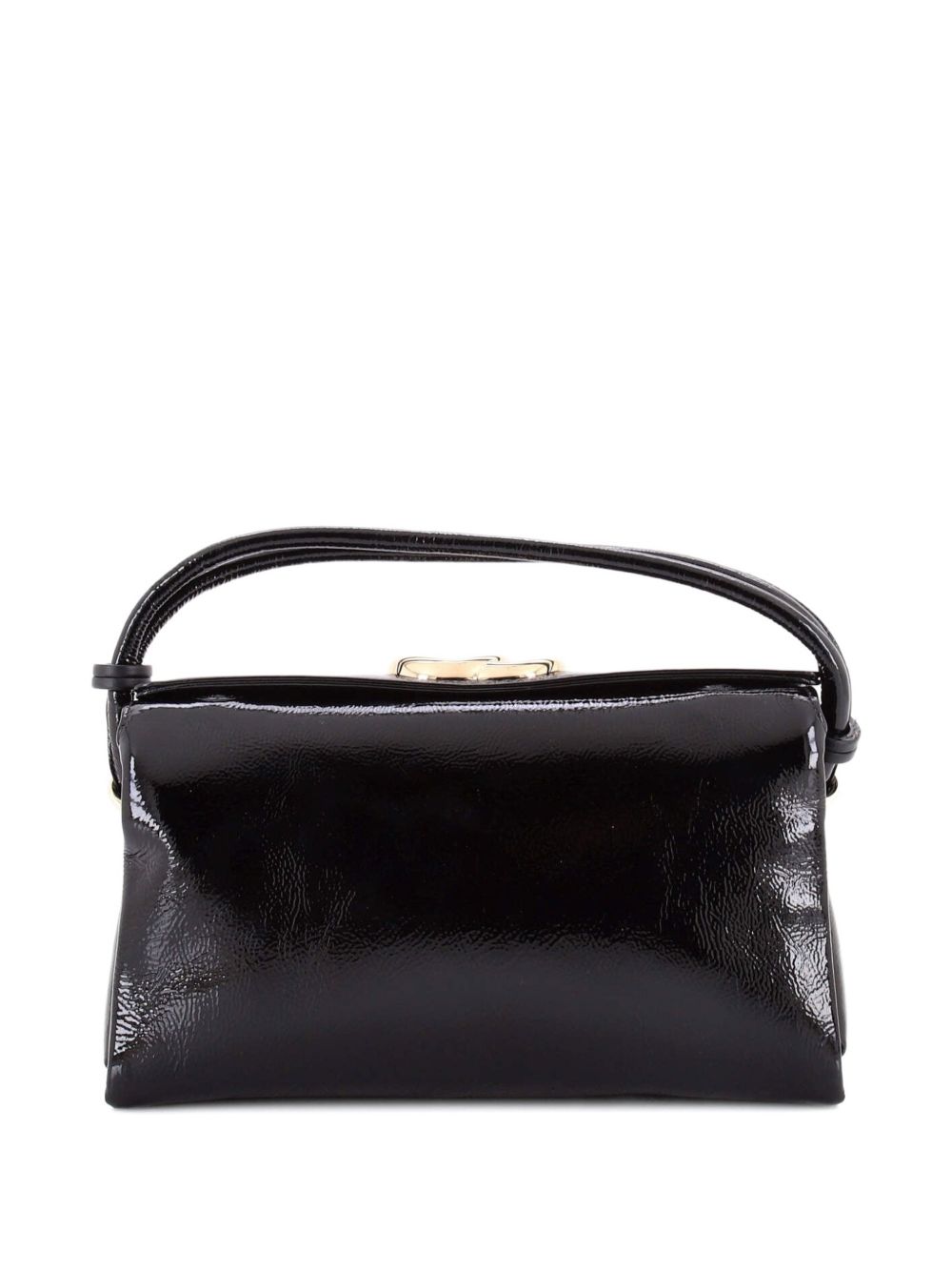 Double G Top Handle Bag Patent Medium satchel