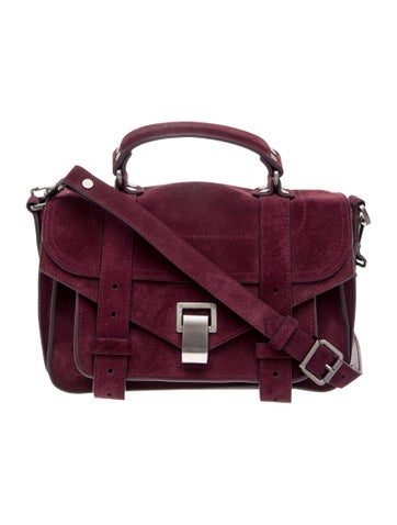 Suede Top Handle Bag